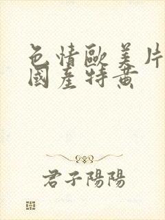 色情欧美片午夜国产特黄