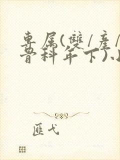 专属(双/产/骨科年下)小说封面