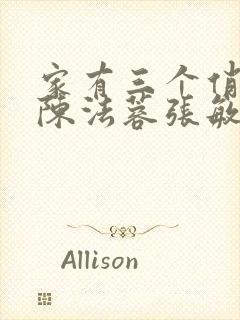 家有三个俏媳妇陈法蓉张敏封面