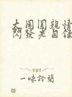 大团圆亲情会闪闪发光目录