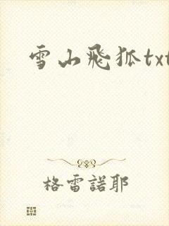 雪山飞狐txt