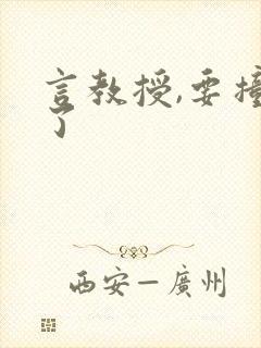 言教授,要撞坏了