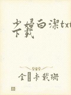 少妇白洁txt下载封面