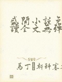 盛开小说免费阅读全文无弹窗