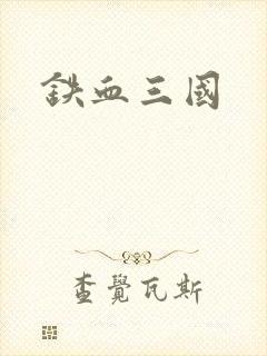 铁血三国封面