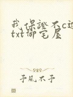 我保证不c进去txt御宅屋封面