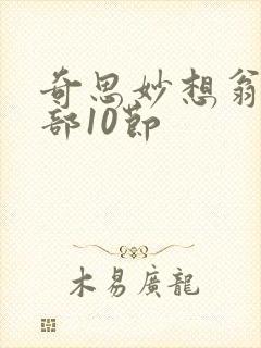 奇思妙想翁十三部10节封面