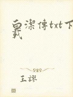 白洁传txt下载封面