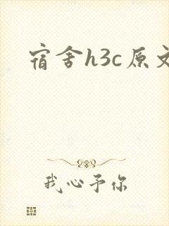 宿舍h3c原文封面