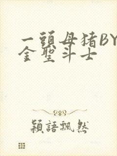 一头母猪BY黄金圣斗士封面