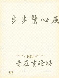 步步惊心原著封面