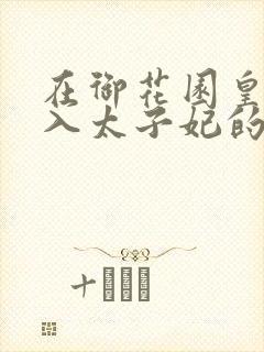 在御花园皇上进入太子妃的小说