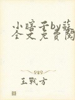 小瞎子by苏软全文免费阅读封面