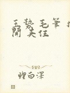 玉势 毛笔 撑开 夹住