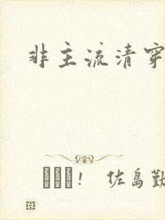 非主流清穿