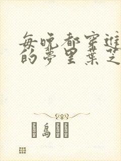 每晚都穿进男神的梦里叶芝琴小说