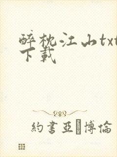 醉枕江山txt下载