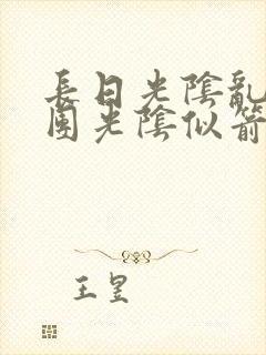 长日光阴乱作一团光阴似箭时渺