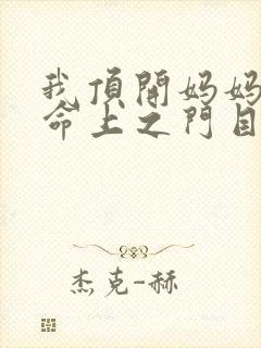 我顶开妈妈的生命上之门目录封面