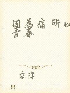 因为痛 所以叫青春