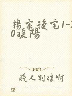 杨家后宅1-20暖阳