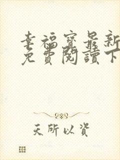 幸福宝最新章节免费阅读下载