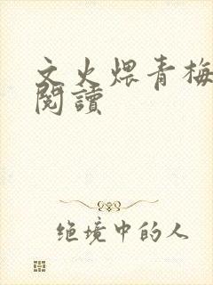 文火煨青梅免费阅读