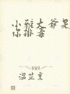 小雅大爷是在帮你排毒封面