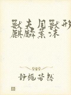 兽夫用兽形播种麒麟叶沫封面