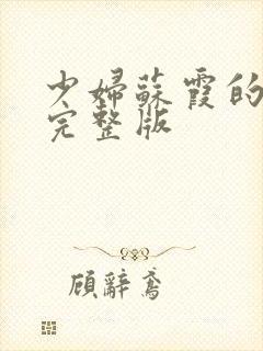 少妇苏霞的沉沦完整版封面