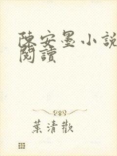 陈安墨小说免费阅读封面