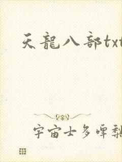 天龙八部txt