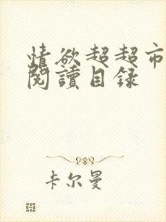 情欲超超市二全阅读目录封面