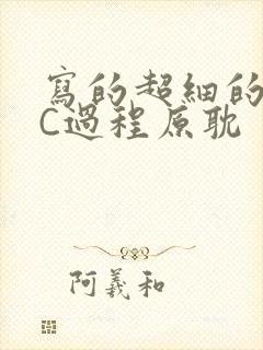 写的超细的多肉C过程原耽