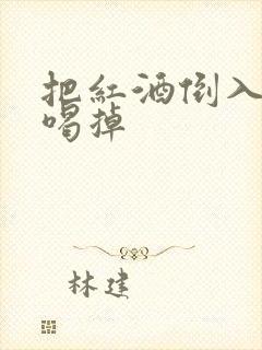 把红酒倒入b里喝掉