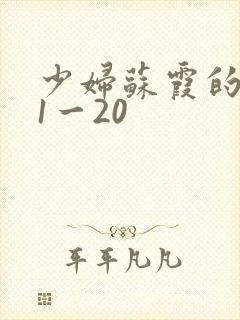 少妇苏霞的沉沦1一20