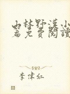 山林野汉小说全篇免费阅读