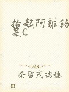 抬起阿离的腿就是C