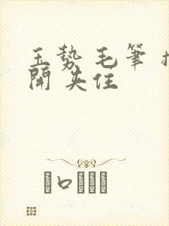 玉势 毛笔 撑开 夹住封面