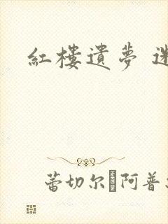 红楼遗梦 迷男封面