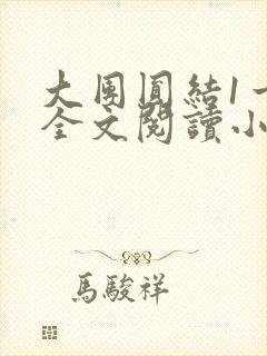 大团圆结1一6全文阅读小说于兜兜