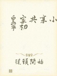 皇家共享小公主宁初