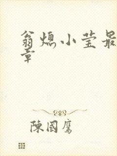 翁熄小莹最新节章
