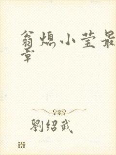 翁熄小莹最新节章