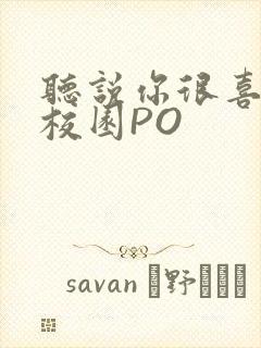 听说你很喜欢我校园PO