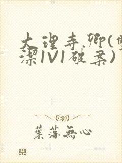 大理寺.卿(双洁1V1破案)