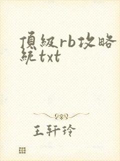 顶级rb攻略系统txt封面
