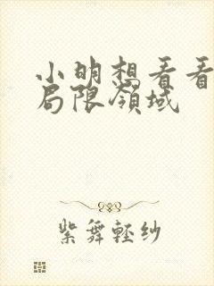 小明想看看永久局限领域封面