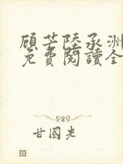 顾芒陆承洲小说免费阅读全文免费阅读下载