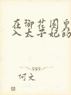 在御花园皇上进入太子妃的小说